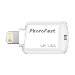 PhotoFast Lightningڑ microSDp iOSJ[h[_[ zCg CR-8800