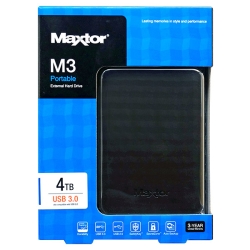 _ MAXTOR 2.5インチ USB3.0ポータブルHDD 4TB ブラック HX-M401TCB/GM 