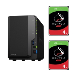 DiskStation 2xCNAS DS220+ Guardian IronWolf HDD Zbgf (DS220+ 1 + ST4000VN008 2) DS220+-SI4T2A