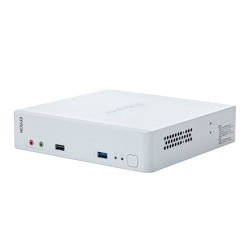 Endeavor AT20 小型デスクトップパソコン ホワイト (Core i3-10100T/8GB/SSD256GB/光学ドライブなし/有線LAN/Windows 11 Home/約45.0x184.7x195.0mm(突起部除く)/マウス・キーボード・縦置きスタンド付属) EHC24195