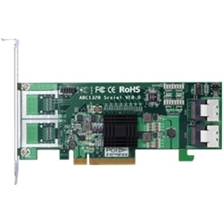 PCIe x4 SAS 6G HBA w/Internal connector 2x SFF-8087 ARC-1320-8i