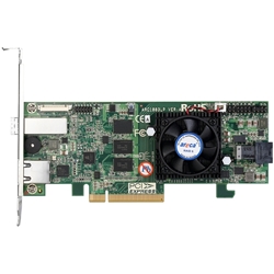 SAS/SATA RAIDJ[h 8|[g PCIe3.0AOn-Board Cache 2GB 1x SFF-8643A1x SFF-8644 ARC-1883LP