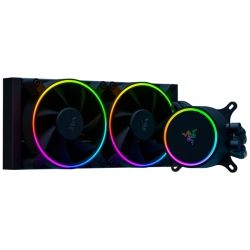Razer Hanbo Chroma - RGB AIO Liquid Cooler 240MM (aRGB Pump Cap) 240mmWG^[f ȈՐ Intel:LGA1151/1150/1155/1156/2011/2011-3/2066/1200/1700 AMD AM4 RC21-01770100-R3M1