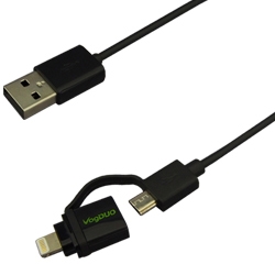 AppleF USB AIX-Lightning/MicroUSBϊP[u 1m BP-HIPC46