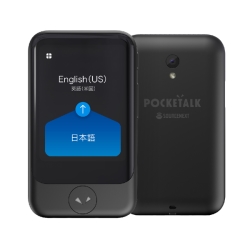 ポケトーク POCKETALK S グローバル通信(2年)付き PTSGK [ブラック 