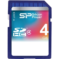 SDHCメモリーカード 4GB (Class4) 永久保証 SP004GBSDH004V10