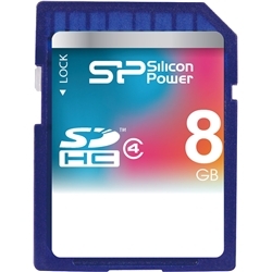 SDHCメモリーカード 8GB (Class4) 永久保証 SP008GBSDH004V10