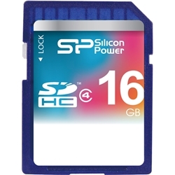 SDHCメモリーカード 16GB (Class4) 永久保証 SP016GBSDH004V10