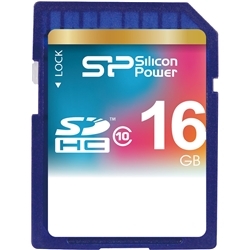 SDHCメモリーカード 16GB (Class10) 永久保証 SP016GBSDH010V10