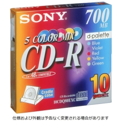 f[^pCD-R ǋL^ 700MB 48{ 5FJ[Mix 10P N[hP[X 10CDQ80EXC