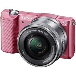 SONY デジタル一眼カメラ α5000 パワーズームレンズキット ピンク ILCE