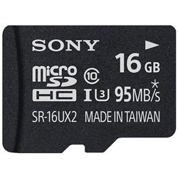 microSDHC UHS-I [J[h 16GB Class10 SR-16UX2A