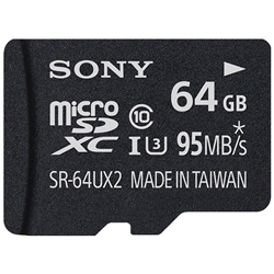 microSDXC UHS-I [J[h 64GB Class10 SR-64UX2A