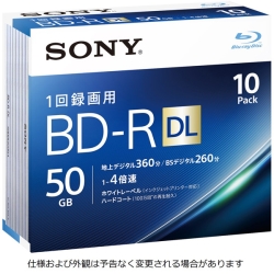 ビデオ用BD-R 追記型 片面2層50GB 4倍速 ホワイトワイドプリンタ...
