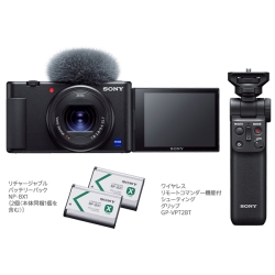 SONY デジタルカメラ VLOGCAM ZV-1 ブラック（シューティンググリップ 