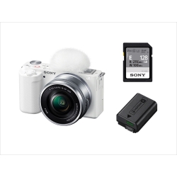 SONY ZV-E10L スペアバッテリセット(カメラ:ホワイト)