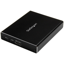 fA(2x) mSATA SSDhCuP[X USB 3.1(10Gbps)Ή RAID 0/1Ή USB-A/USB-CzXgڑ A~P[X SMS2BU31C3R