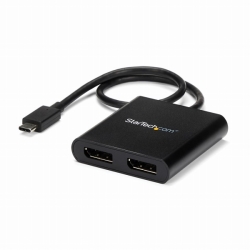 USB-C-DisplayPort}`j^[A_v^ 2|[gMSTnu 4K/30HzΉ USB Type-C(IX)-2x fBXvC|[g(X)WindowŝݑΉ MSTCDP122DP