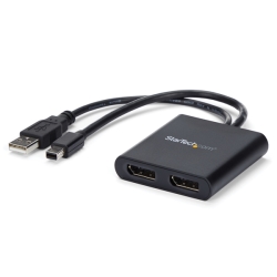 2|[gMSTnu Mini DisplayPort - 2x DsiplayPort }`j^[Xvb^ 4KΉ ~jfBXvC|[g(IX) - 2|[g fBXvC|[g(X) WindowŝݑΉ MSTMDP122DP