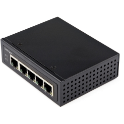 StarTech.com イーサネットスイッチ/産業用/アンマネージド/30W PoE+給電/5ポート RJ45/ギガビット対応/壁面取付け可能 IESC1G50UP
