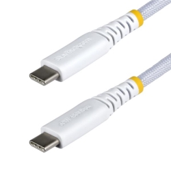 USB-C�P�[�u��/1m/USB 2.0/Type-C to Type-C/60W 3A/�z���C�g/�����[�d �f�[�^�]��