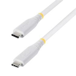USB4�P�[�u��/1m/40Gbps/Type-C/240W/8K60Hz/DP2.1/�z���C�g/�����[�d �f�[�^�]��