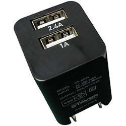 USB ACA_v^ 2|[g 2.4A ubN STAC24BK