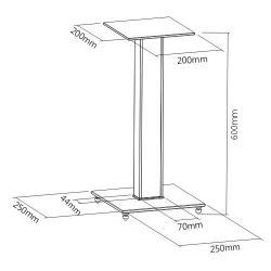 STARPLATINUM SPセッタースタンド BS100 ミドル ホワイト SPSSTBS100MWH
