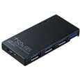 USB3.0 SDカードリーダー付きハブ(ブラック) USB-HCS315BK