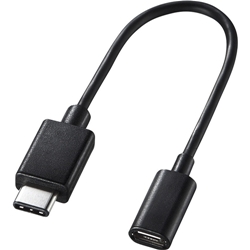 Type-C USB2.0 microBϊA_v^P[u(10cmEubN) AD-USB25CMCB