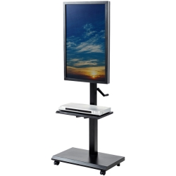 サンワサプライ 壁寄せ手動上下昇降液晶ディスプレイスタンド CR-LAST24