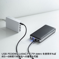 サンワサプライ USB Power Delivery対応モバイルバッテリー BTL