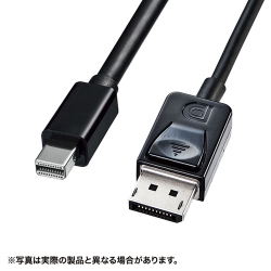 サンワサプライ ミニ-DisplayPort変換ケーブル（Ver1.4）（ブラック