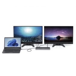 サンワサプライ USB Type-Cドッキングステーション(4K対応・HDMI×2画面出力) USB-CVDK14 サンワサプライ USB Type-Cドッキングステーション(4K対応・HDMI×2画面出力) USB-CVDK14