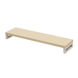 サンワサプライ eモニタ台(角脚・薄い木目天板)W1000×D250【受注生産品】 EMR-LCK10025LM