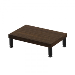 サンワサプライ eモニタ台(丸脚・濃い木目天板)W400×D250【受注生産品】 EMR-LCM4025M 7,212円