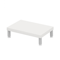 サンワサプライ eモニタ台(丸脚・白天板)W400×D250【受注生産品】 EMR-LCM4025W 6,966円