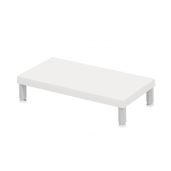 サンワサプライ eモニタ台(丸脚・白天板)W500×D250【受注生産品】 EMR-LCM5025W