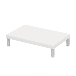 サンワサプライ eモニタ台(丸脚・白天板)W500×D300【受注生産品】 EMR-LCM5030W