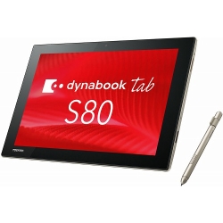 dynabook Tab S80/A:Intel Atom x5-Z8300A4GA64GtbVAfW^CU[+^b`plt10.1^WUXGAAWindows 10 Pro Academic 64bit(HDD Recovery)AOffice PS80ASGK7L7ADJ1