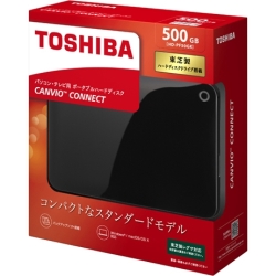 東芝 ポータブルHDD 500GB HD-PF50GK USB3.0