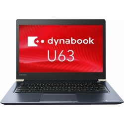dynabook U63/D:Core i7-7600UA8GBA256GB_SSDA13.3^FHDyʁEPxAWLAN+BTA10 Pro 64 bitAOffice PU63DACAU37AD11