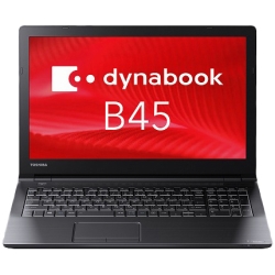 dynabook B45/H：Celeron  3865U、4GB、500GB_HDD、15.6型HD、SMulti、WLAN＋BT、テンキーあり、Win10 Pro 64 bit、Office無