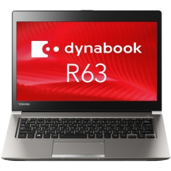 dynabook R63/J:Core i7-7500UA8GBA256GB SSDA13.3^HDAWLAN+BTAWin10Pro 64bitAOffice HB PR63JCA4447QD21