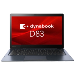 dynabook D83/M:Core i5-8250UA8GBA256GB SSDAfW^CU[+^b`plt13.3^FHDAWLAN+BTAC^[tF[XdfAWin10 Pro 64 bitAOffice PD83MTG446BAD21