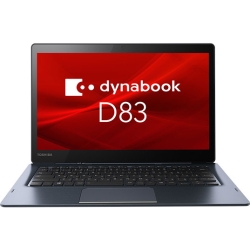 dynabook D83/DR:Core i5-8250U 1.60GHzA8GBA256GB_SSDA^b`plt13.3^FHDAWLAN+BTAC^[tF[XdfAWin10 Pro 64 bitAOffice A6D3DRF83121