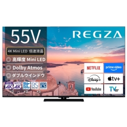 �yREGZA�z4K�t���e���r 55V�^ MiniLED �X�^���_�[�h���f�� 2025�N���f��