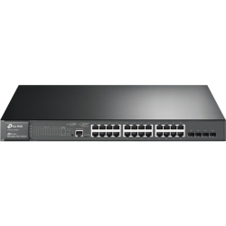 JetStream 24-Port Gigabit L2 Managed PoE+ Switch with 4 SFP Slots T2600G-28MPS