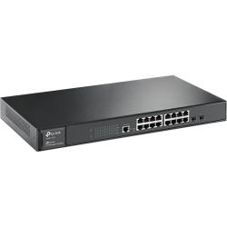 JetStream 16-Port Gigabit L2 Managed Switch with 2 SFP Slots T2600G-18TS(TL-SG3216)