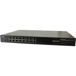 (16) 10/100/1000Base-T PoE+ ports + (4) 100/1000Base-X SFP slots ports + (2) 1G/10GBase-X SFP+ slots 52V - 57 VDC or 100V - 250VAC SISPM1040-3166-L-JP
